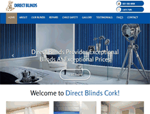 Tablet Screenshot of directblindscork.com